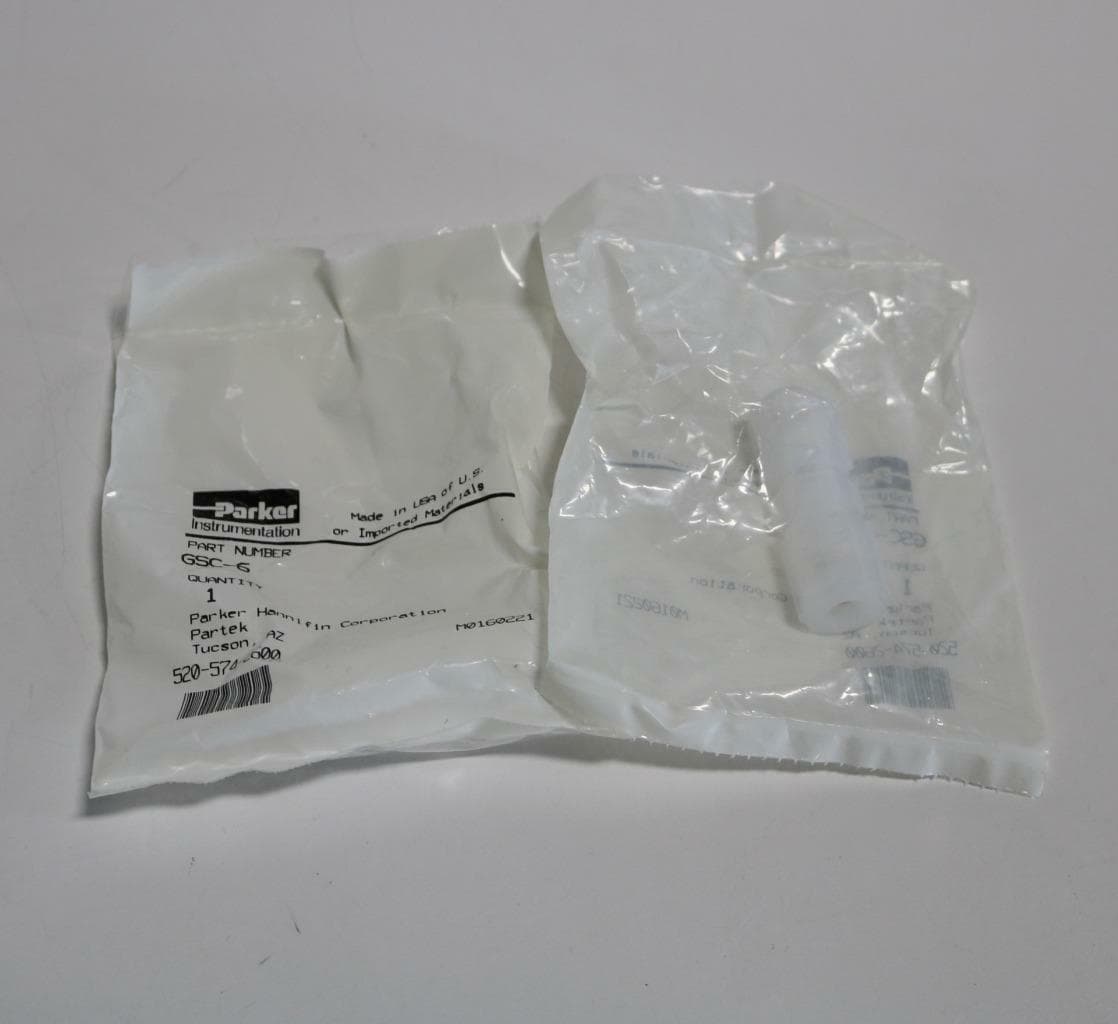 Parker GSC-6 PTFE Unions, 3/8" Tube