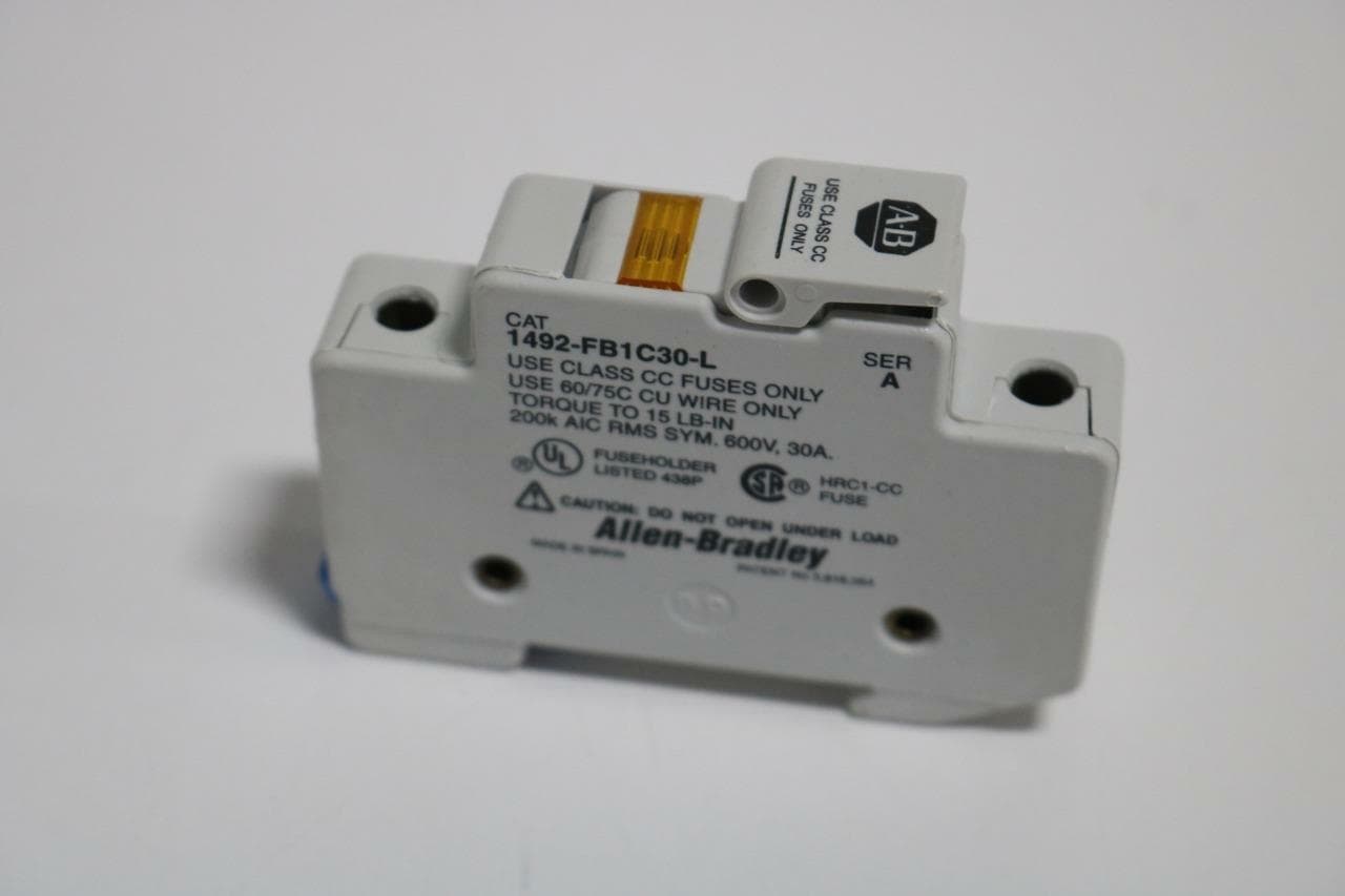 Allen-Bradley 1492FB1C30L 1492-FB1C30-L Fuse Holder with Fuse