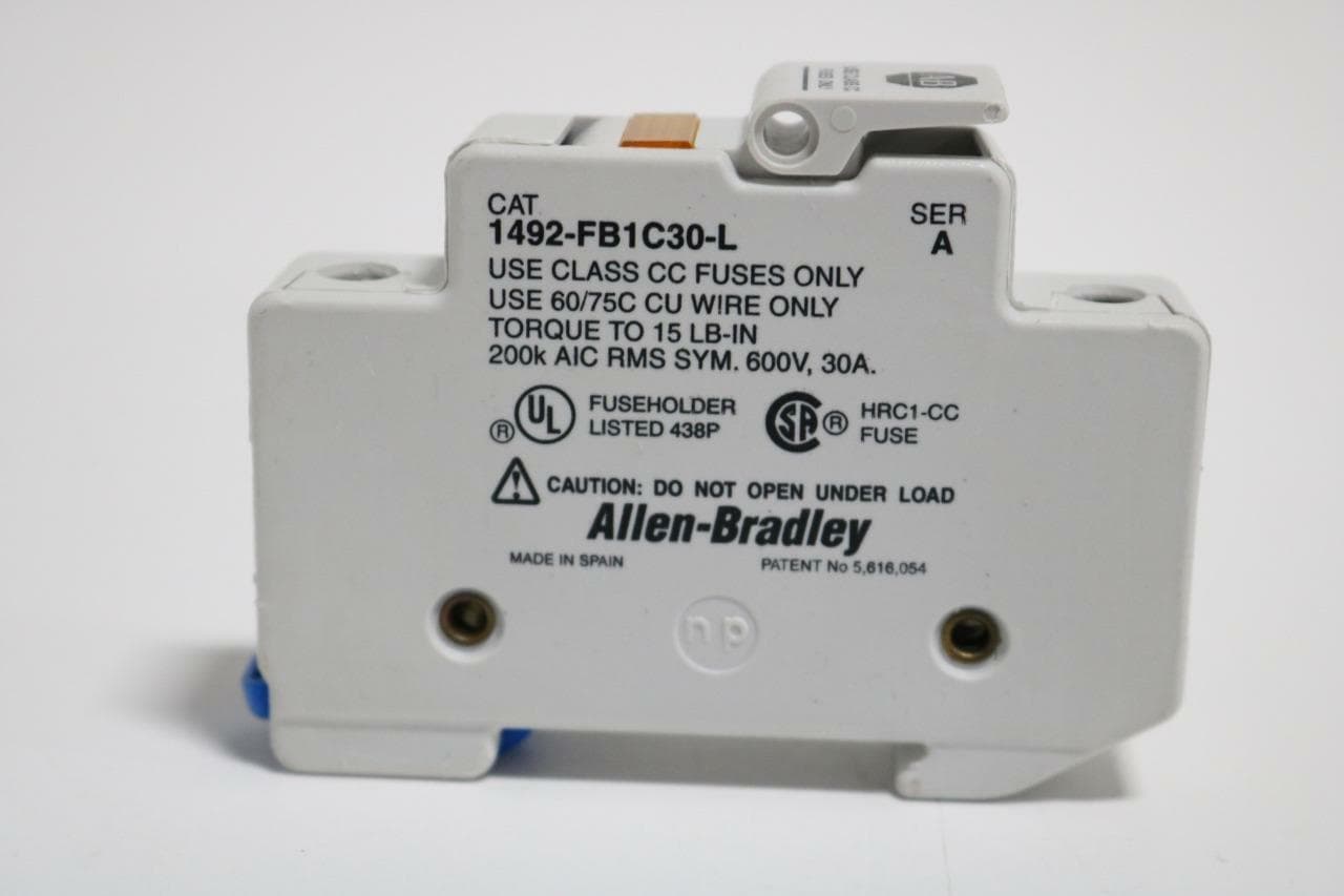 Allen-Bradley 1492FB1C30L 1492-FB1C30-L Fuse Holder with Fuse