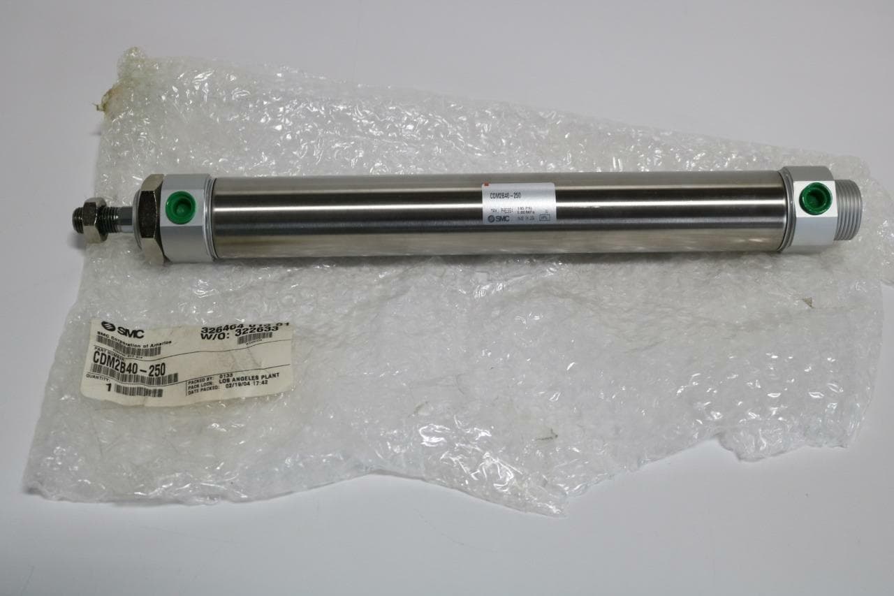 SMC CDM2B40-250 Round Body Cylinder, Double Acting