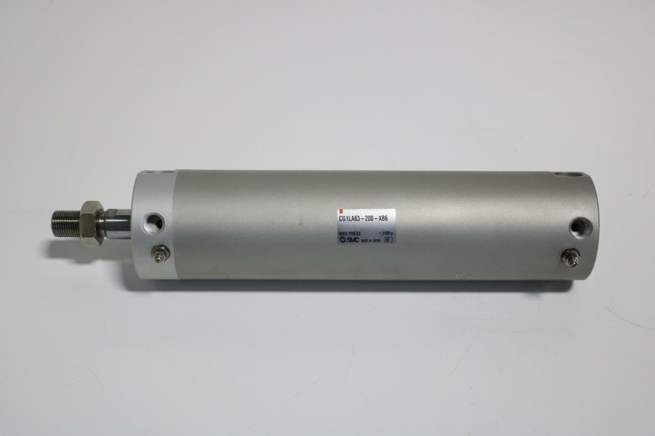SMC CG1LA63-200-XB6 DBL Acting Round Body Pneumatic Cylinder