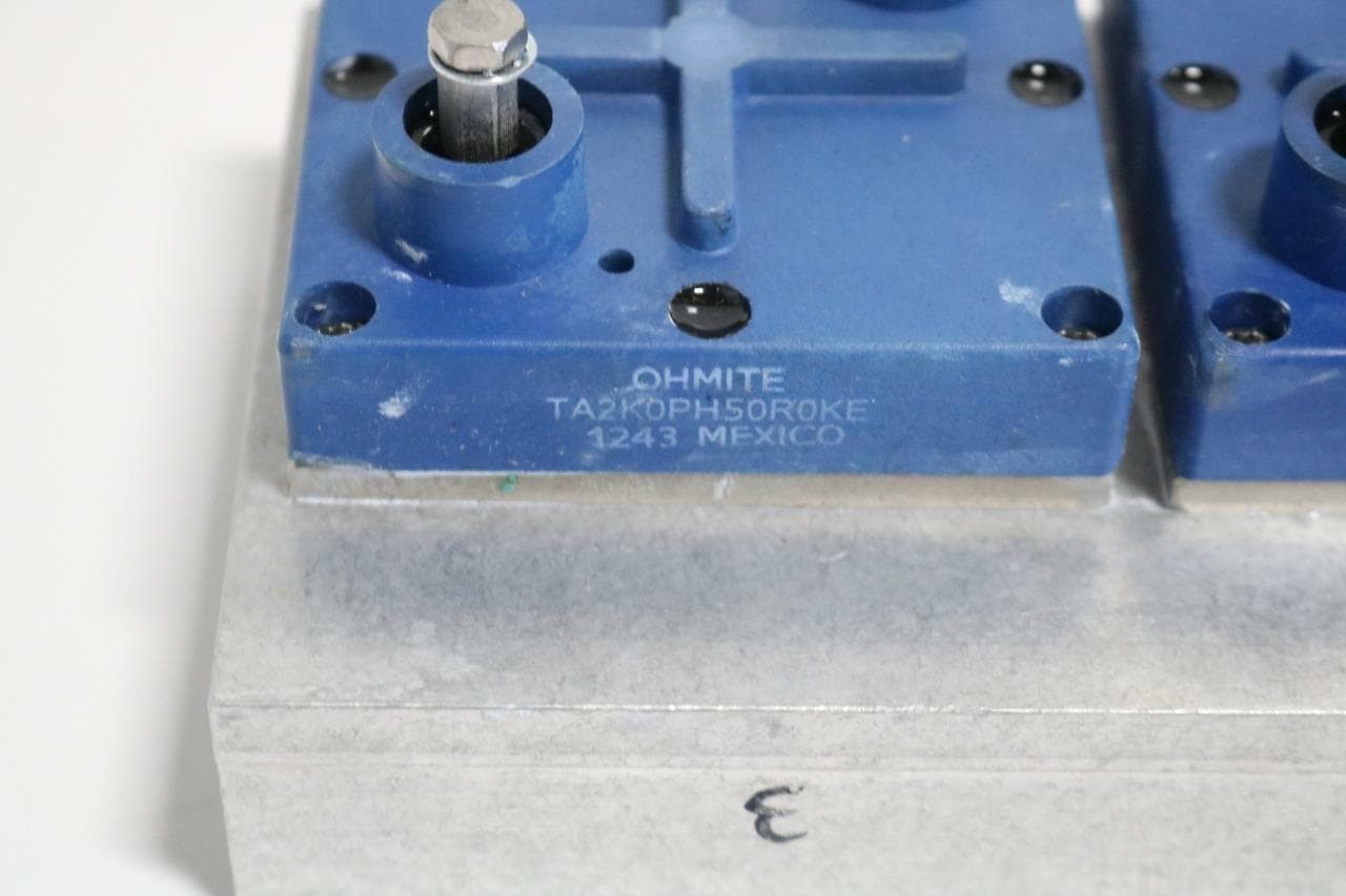 Ohmite TA2K0PH Series High Wattage Resistors on Heat Sink 250, 50, & 10 OHM