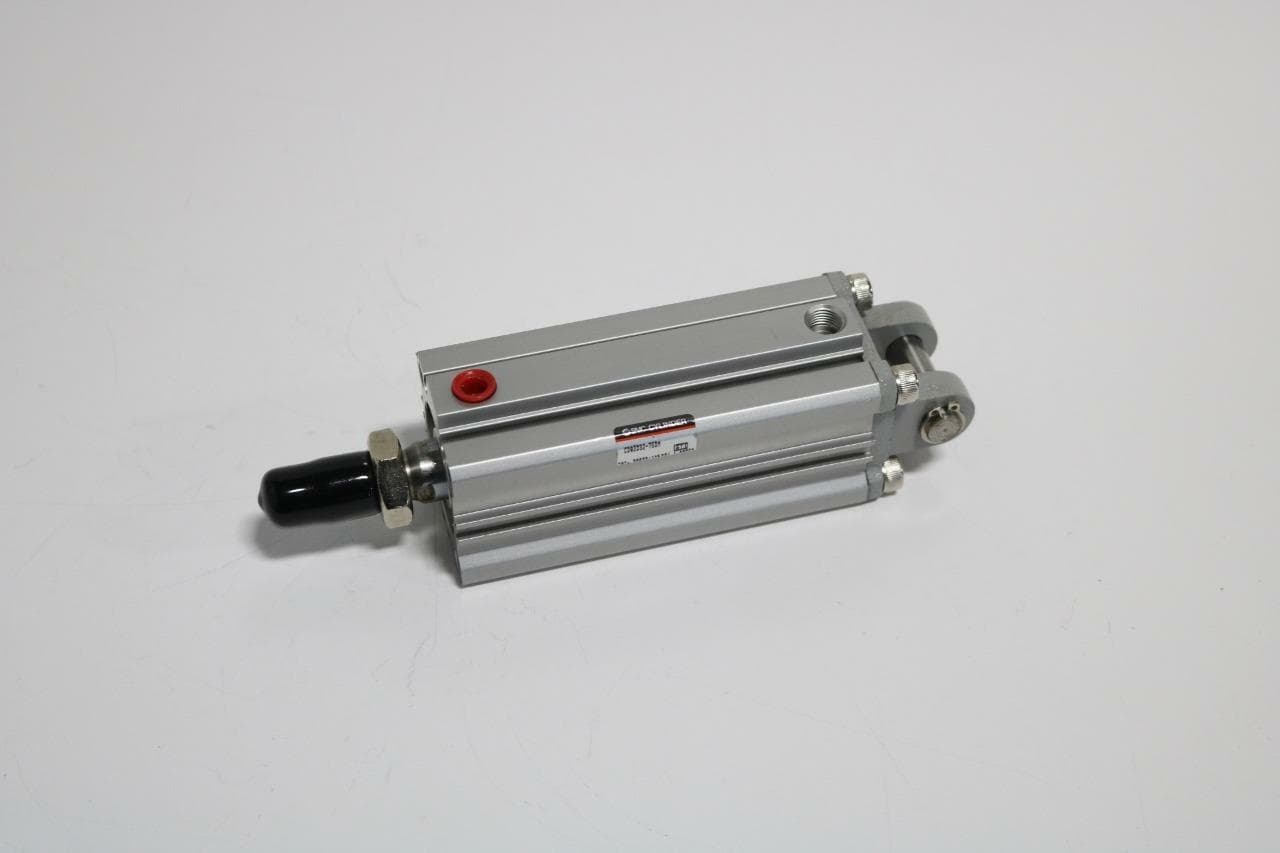 SMC CDQ2D32-75DM DBL Acting Air Cylinder, 32mm Bore, 75mm Stroke, w/Clevis Mount