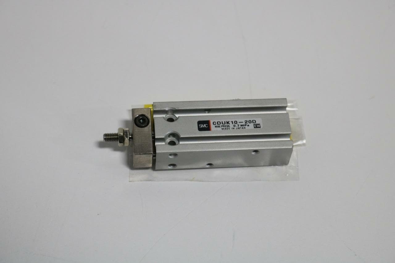 SMC CDUK10-20D DBL Acting, Non-Rotating Air Cylinder, 10mm Bore, 20mm Stroke
