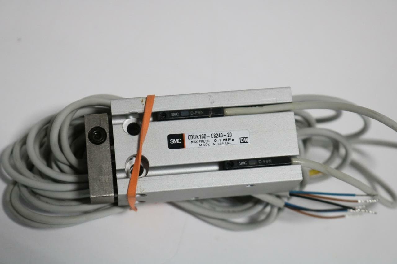 SMC CDUK16D-E8240-20 DBL Acting Non-Rotating Air Cylinder, 16mm Bore, 20mm Strok