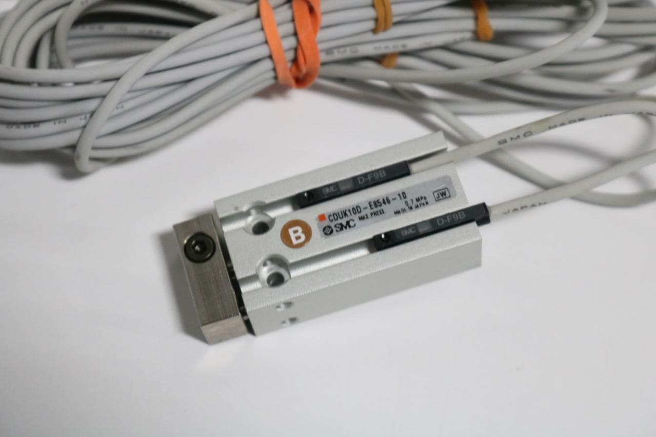 SMC CDUK10D-E8546-10 DBL Acting Non-Rotating Air Cylinder, 10mm Bore, 10mm Strok