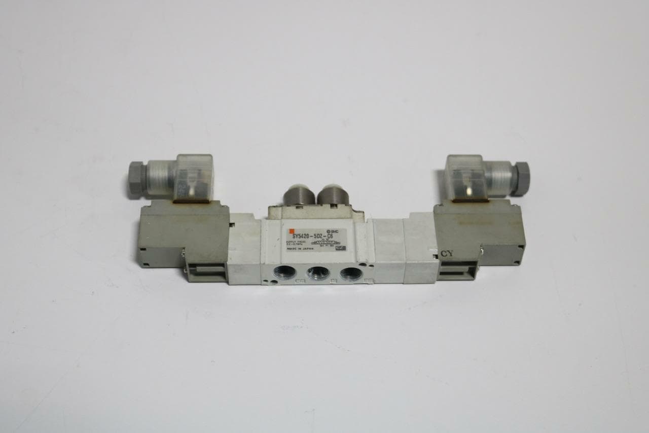 SMC SY5420-5DZ-C6 Solenoid Valve, 24V DC, Rubber Seal