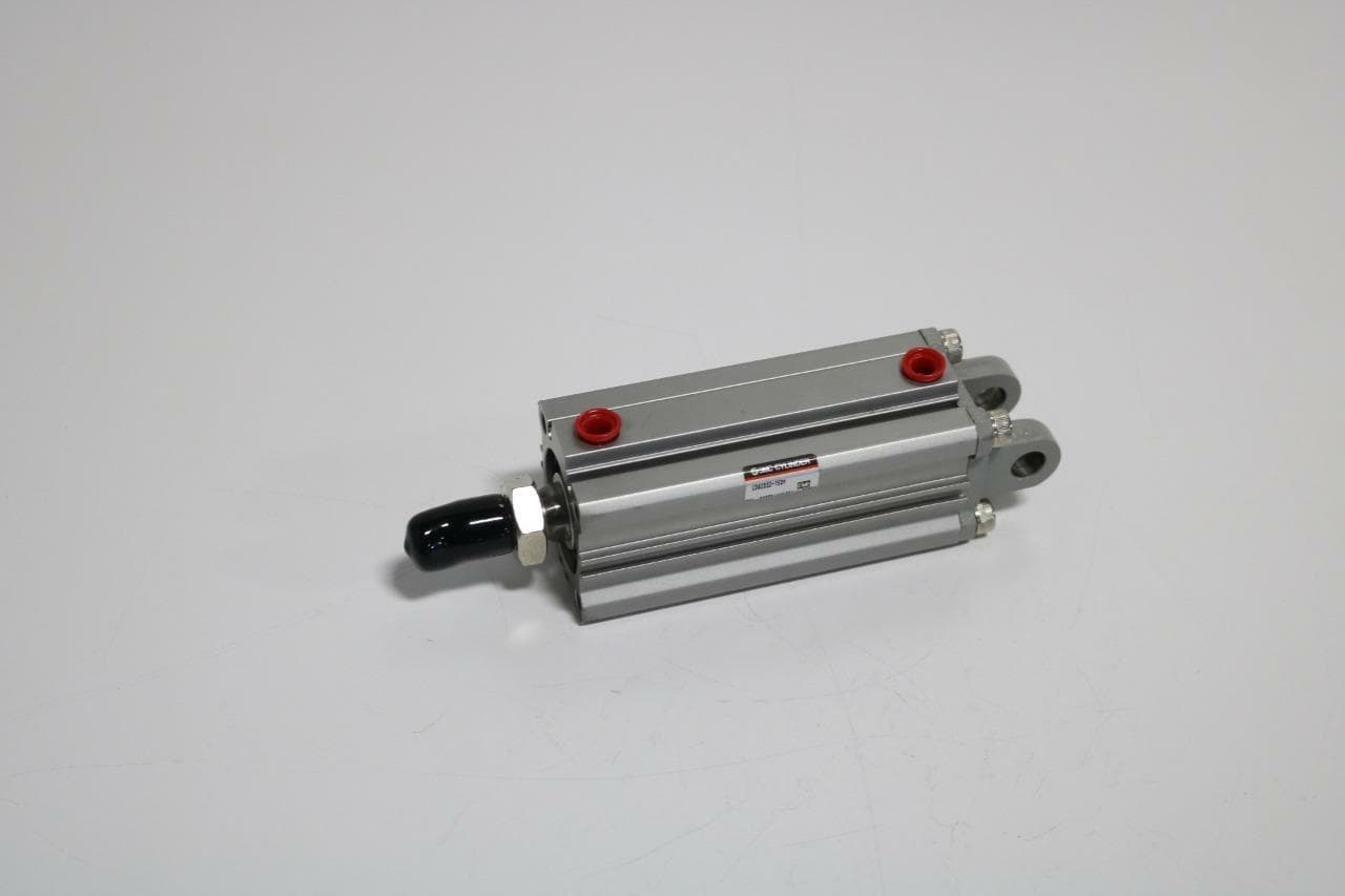 SMC CDQ2D32-75DM DBL Acting Air Cylinder, 32mm Bore, 75mm Stroke, w/Clevis Mount