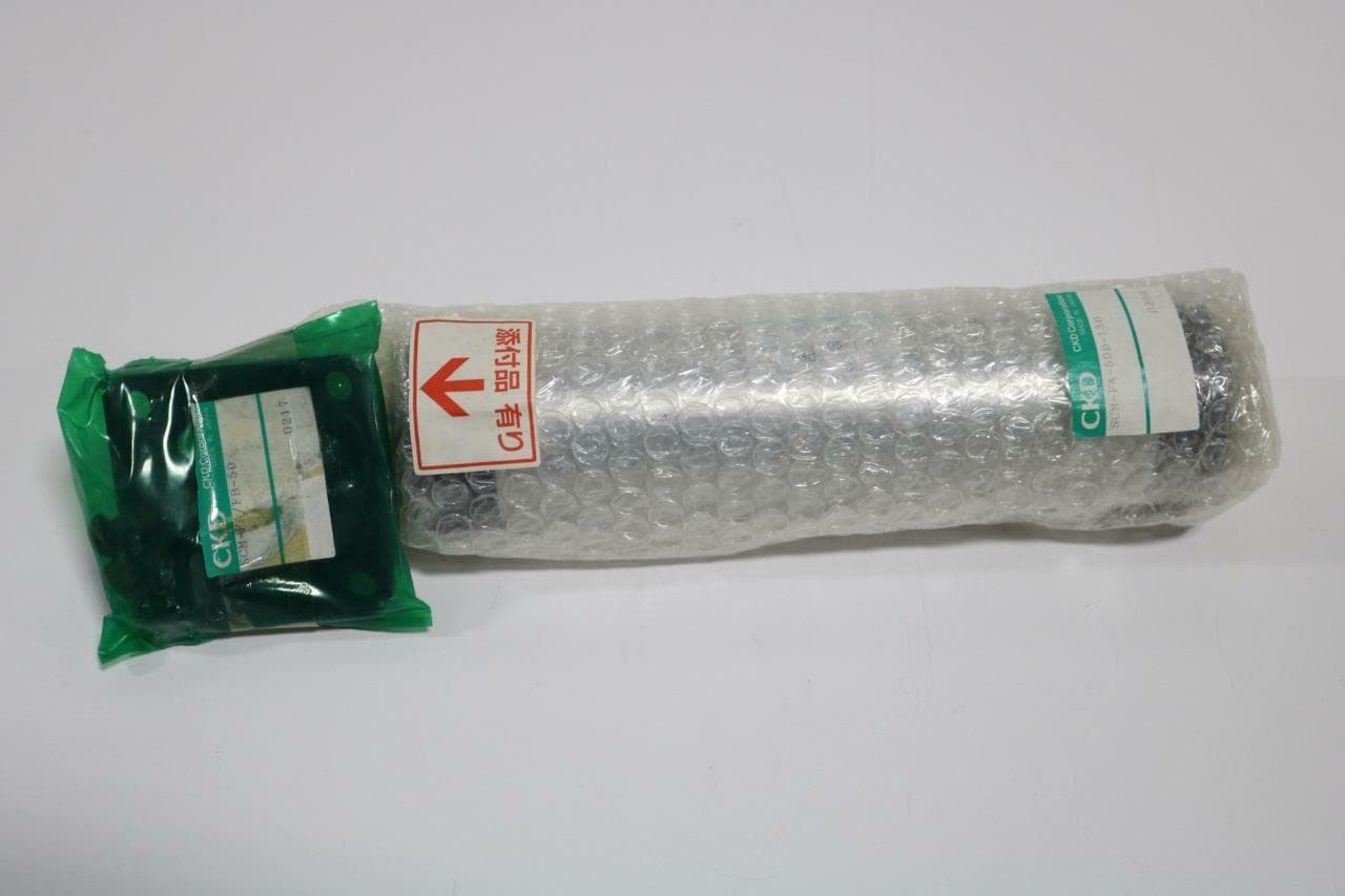 CKD SCM-FA-50D-150 Pneumatic Cylinder w/SCM-FA/FB-50 Mounting Plate