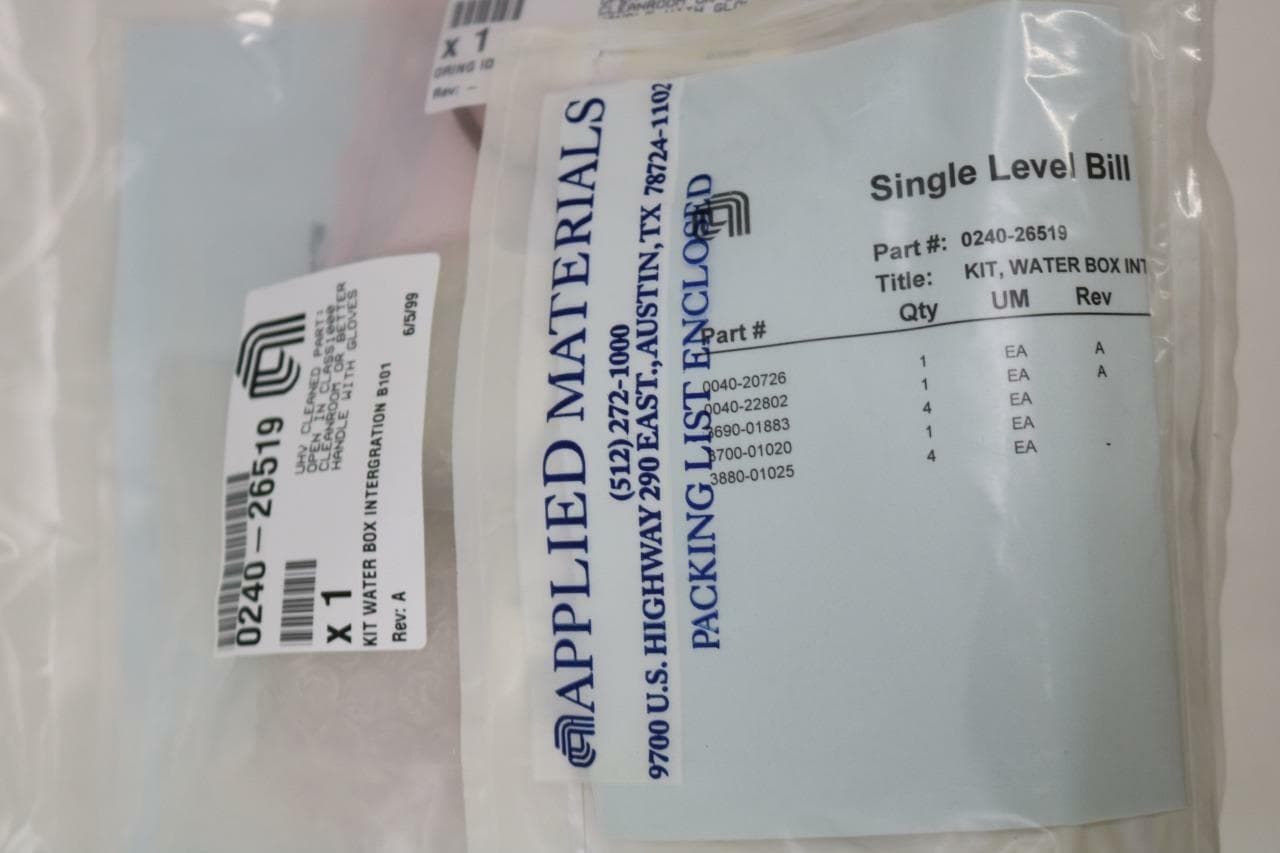 AMAT Applied Materials 0240-26519 Kit WaterBox Integration B101