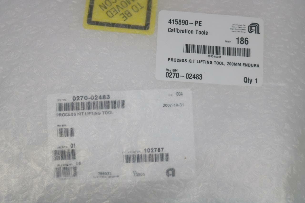 AMAT Applied Materials 0270-02483 Process Tool Lifting Kit, Endura 200MM