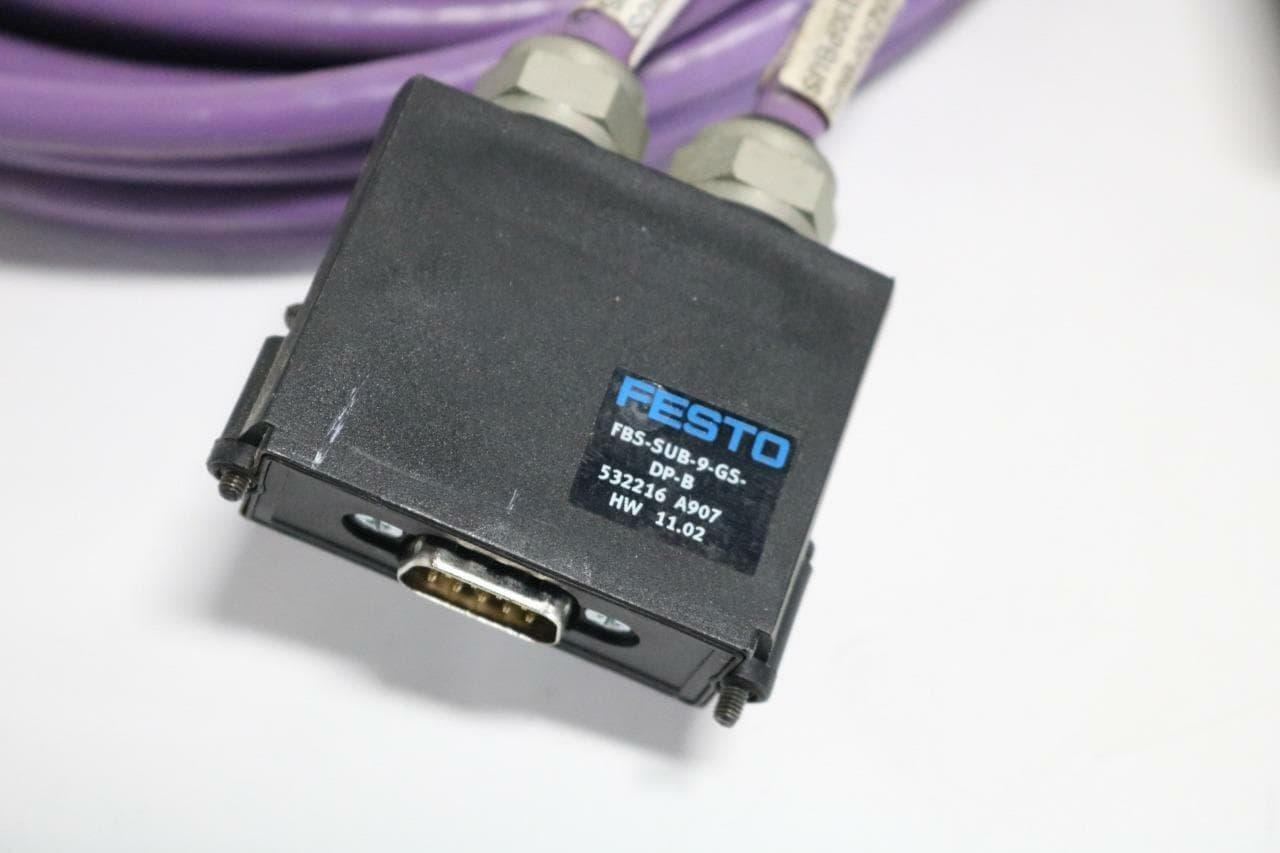 Festo CPXFB13 Bus Node with CPX-GE-EV-S Interlink Block and 532216 Cable Plug