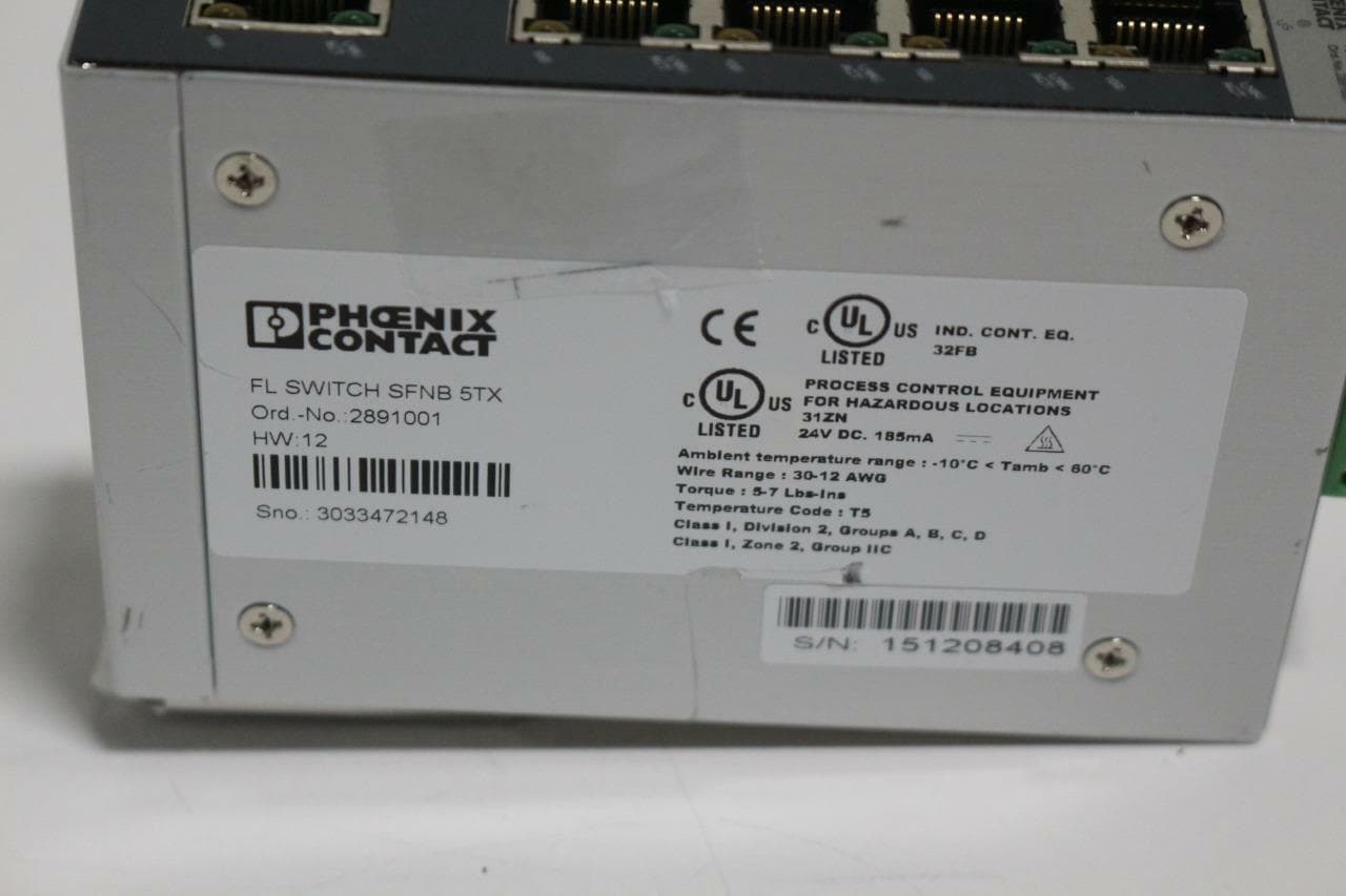 Phoenix Contact 2891001 HW 12 FL Switch SFNB