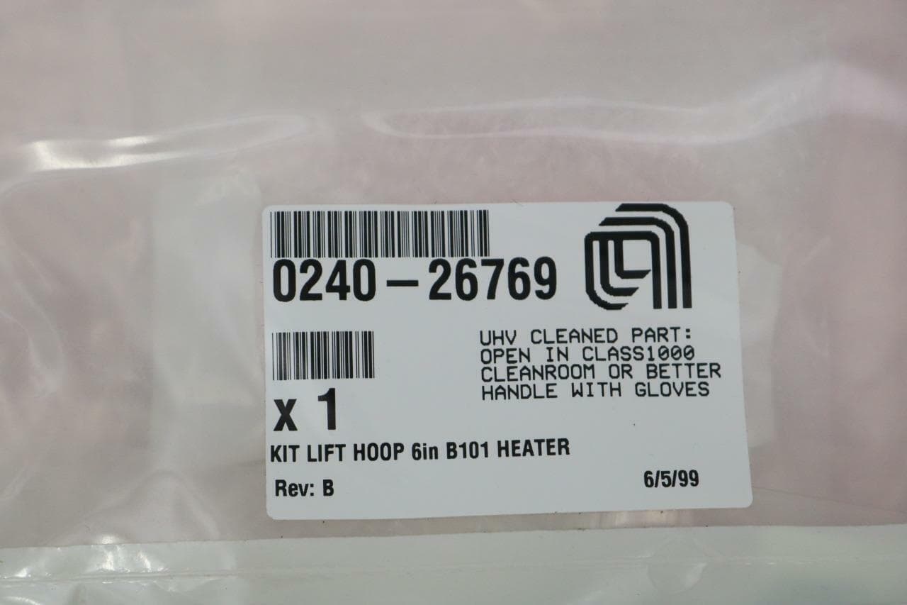 AMAT Applied Materials 0240-26769 Rev B Kit Lift Hoop 6in B101 Heater