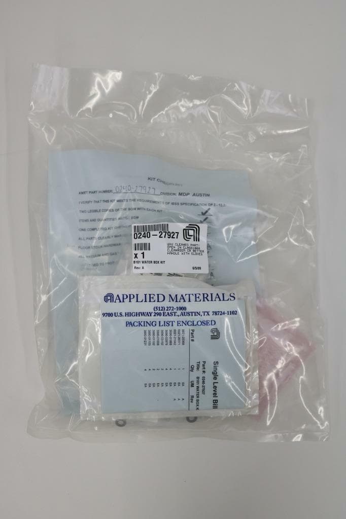 AMAT Applied Materials 0240-27927 B101 Water Box Kit