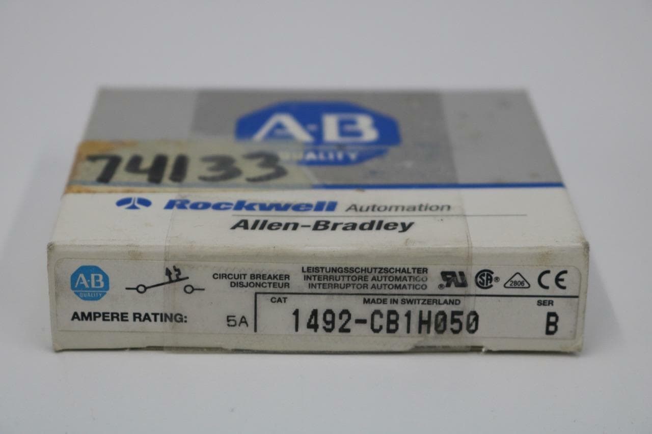 Allen-Bradley 1492-CB1H050 DIN Rail Mount Circuit Breaker, Ser B, 5A
