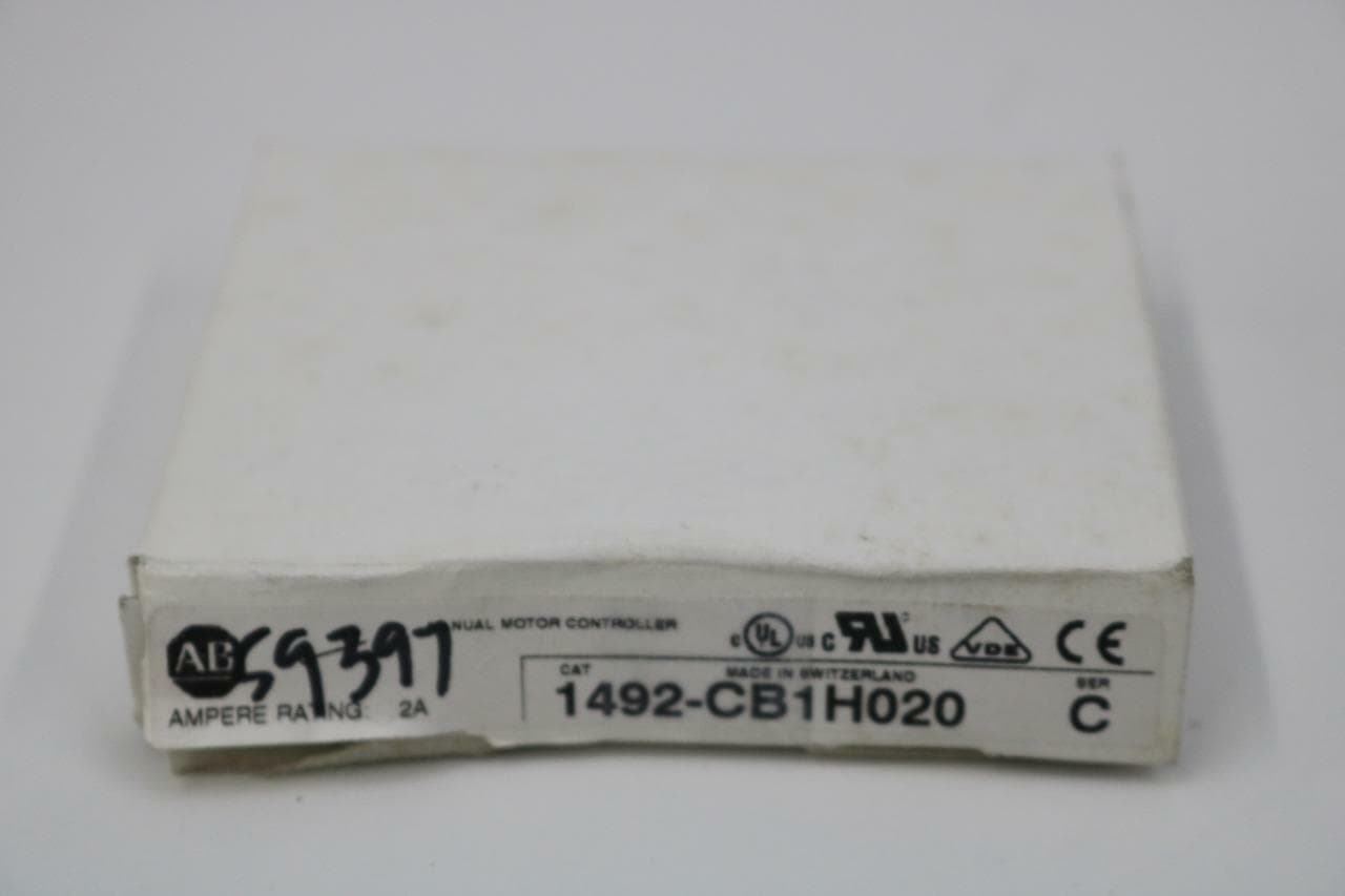 Allen-Bradley 1492-CB1H020 DIN Rail Mount Circuit Breaker, Ser C, 2A