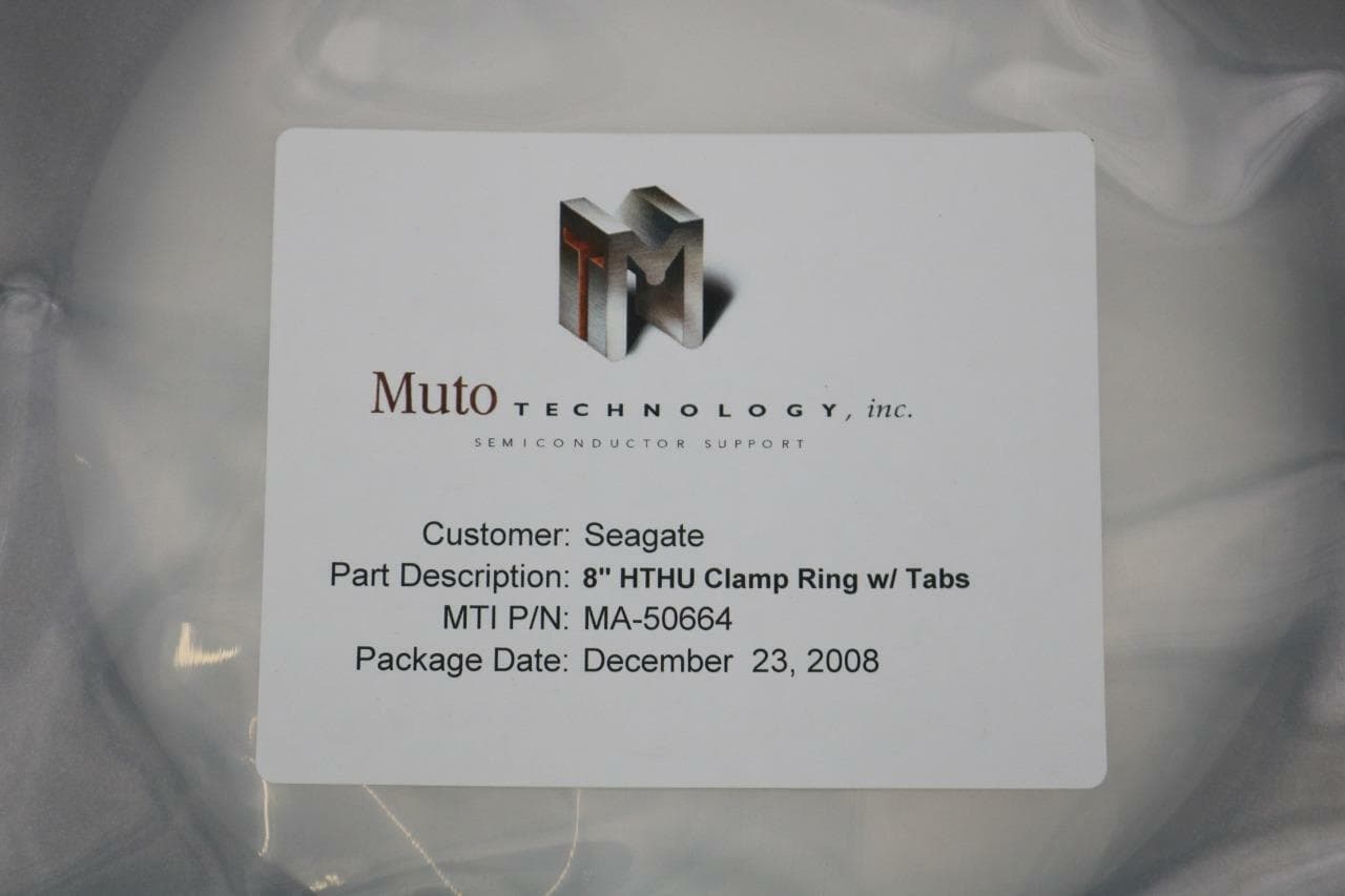 Muto Technology Inc MA-50664 8" HTHU Clamp Ring w/ Tabs