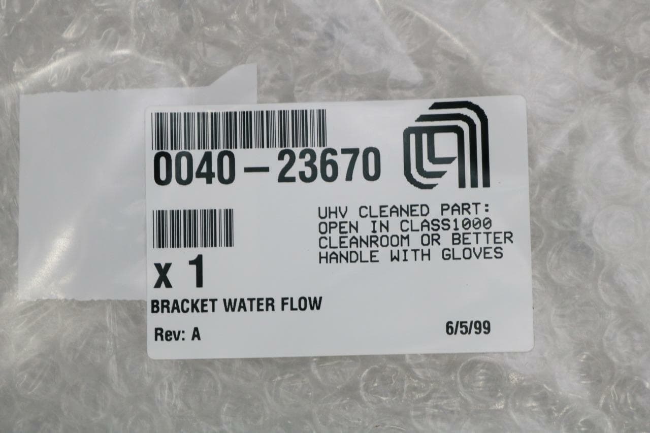 AMAT Applied Materials 0040-23670 Rev A Bracket, Water Flow