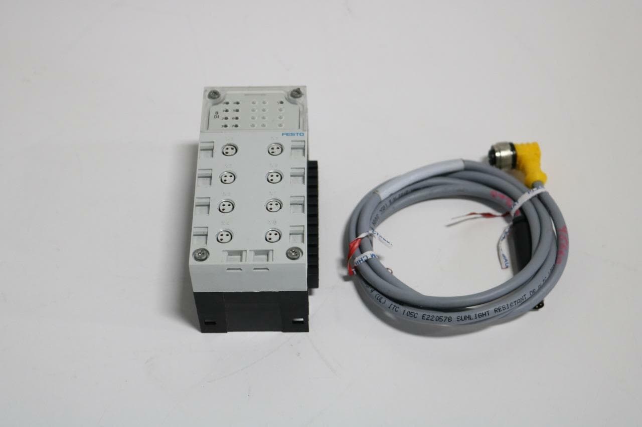 Festo CPXAB8M83POL Manifold Block with CPX-GE-EV Interlinking Block & Cable