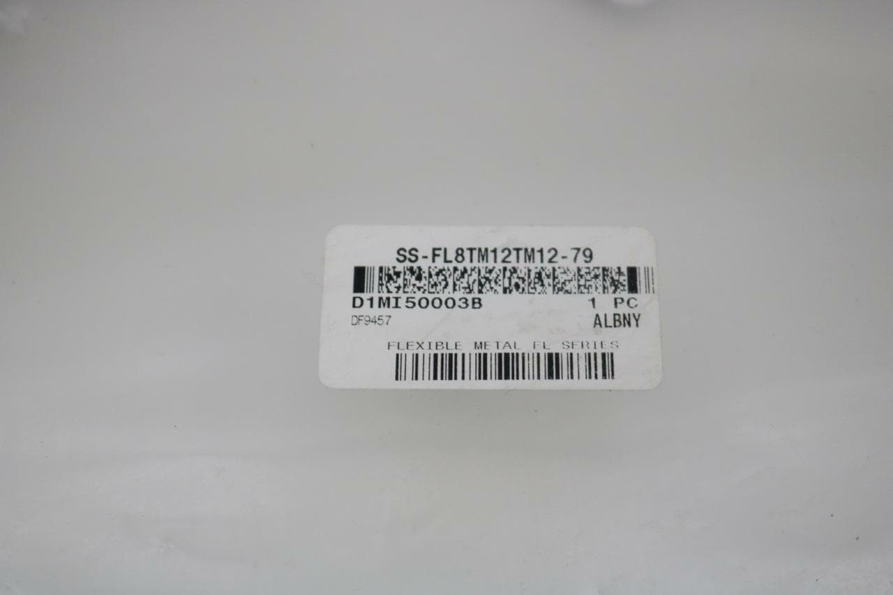 Swagelok SS-FL8TM12TM12-79 1/2" x 79" 316 SS Convoluted Tube w/321 SS Braid