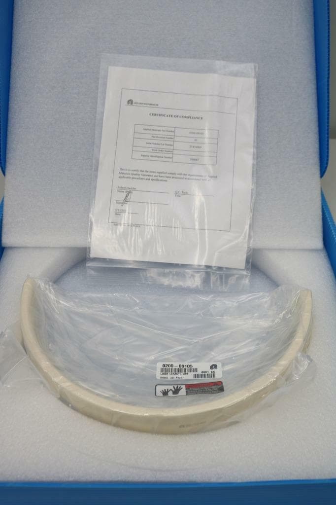 AMAT Applied Materials 0200-09105 Rev01 Liner Ceramic APF Bottom Middle Right