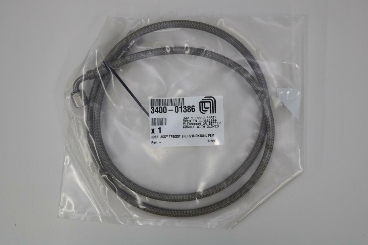 AMAT Applied Materials 3400-01386 Hose Assy TFE/SSt BRD 3/16ID x 48in L FEM