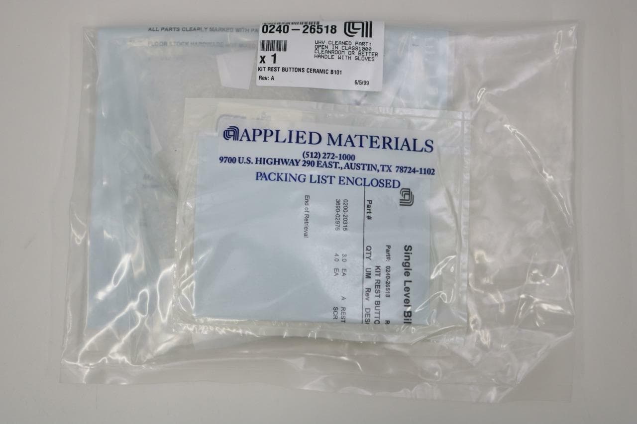AMAT Applied Materials 0240-26518 Kit Rest Buttons Ceramic B101