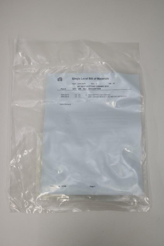 AMAT Applied Materials 0240-26518 Kit Rest Buttons Ceramic B101