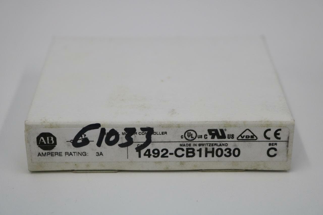 Allen-Bradley 1492-CB1H030 DIN Rail Mount Circuit Breaker, Ser C, 3A