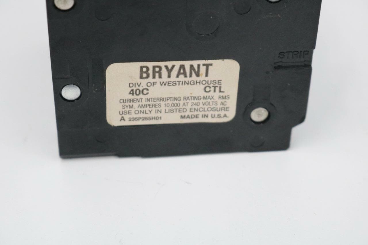Bryant BR360 Type BR 60 Amp, 3 Pole Circuit Breaker