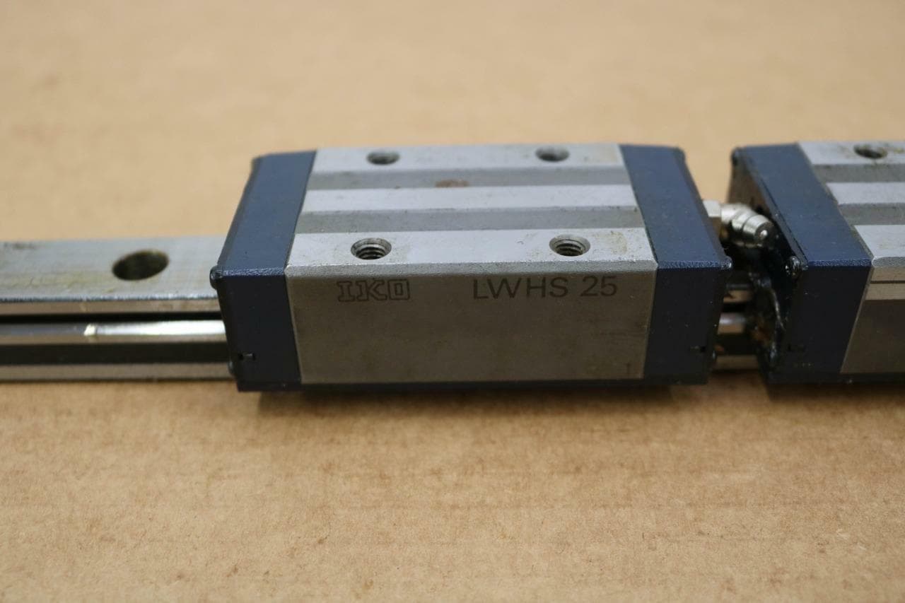 IKO LWHS 25 Linear Motion Slide with 4 Slide Blocks, 34.25" Guide Rail