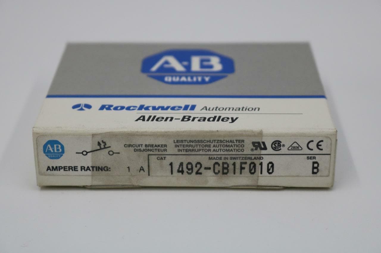 Allen-Bradley 1492-CB1F010 DIN Rail Mount Circuit Breaker, Ser B, 1A