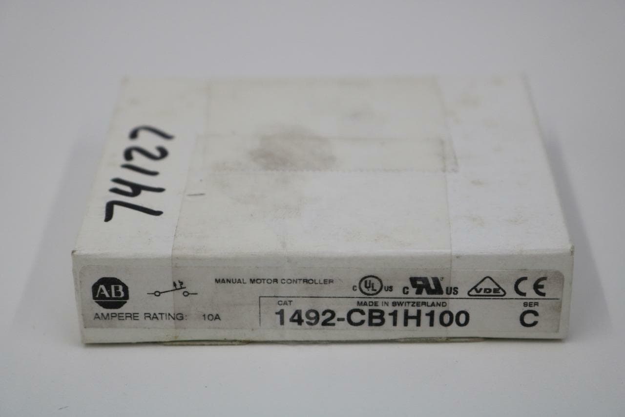 Allen-Bradley 1492-CB1H100 DIN Rail Mount Circuit Breaker, Ser C, 10A