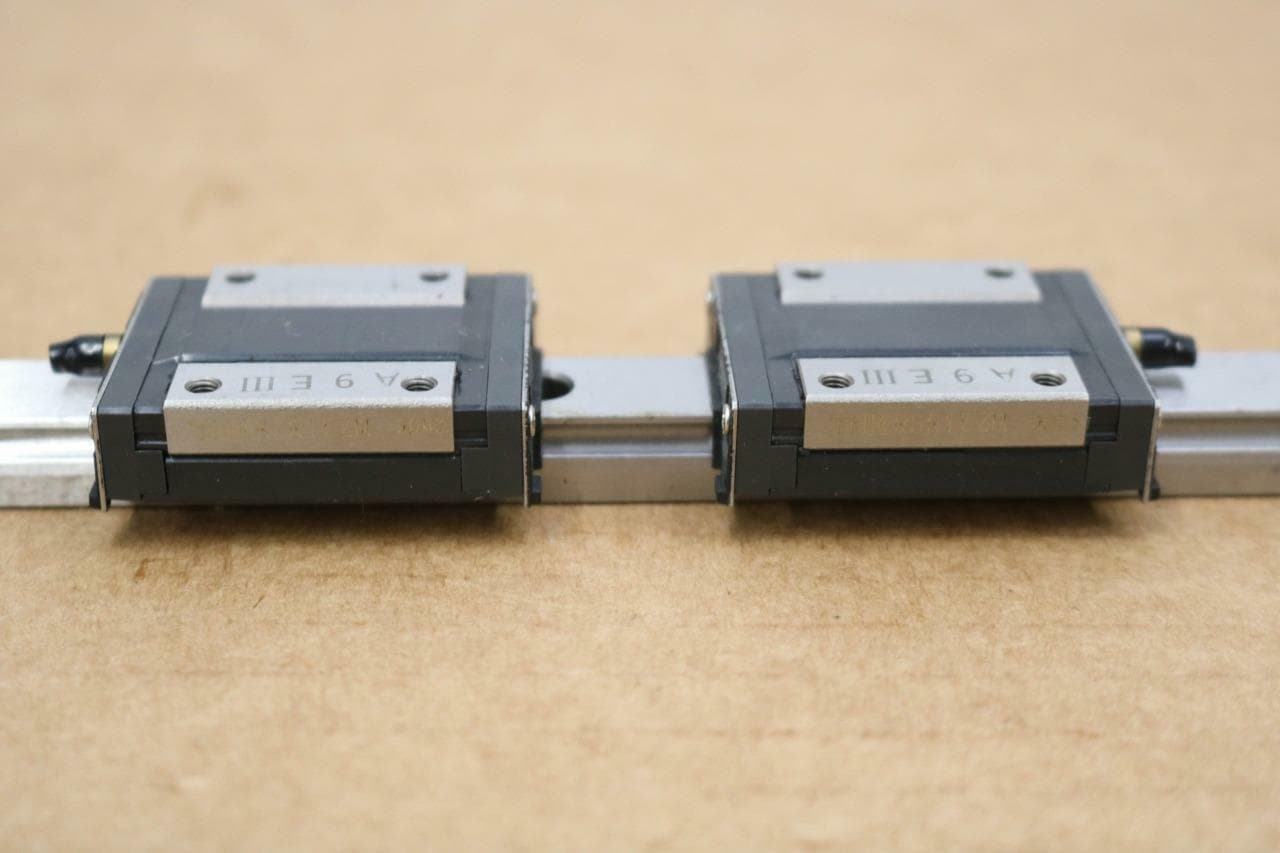 THK RSR15ZM Linear Bearings w/12.125" (308mm) Guide Rail