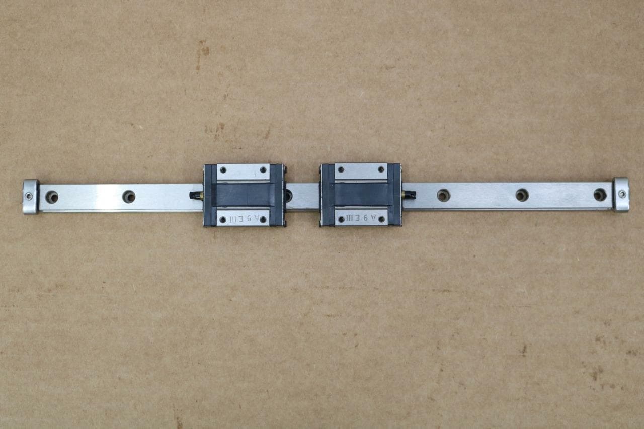 THK RSR15ZM Linear Bearings w/12.125" (308mm) Guide Rail
