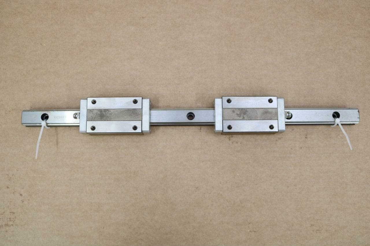 THK HSR20 Linear Bearings w/16.5" (419mm) Guide Rail