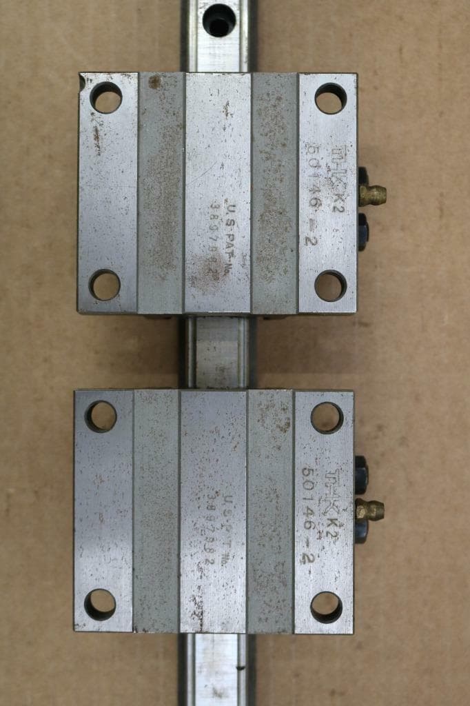 THK 25BC Linear Bearings w/49" Guide Rail