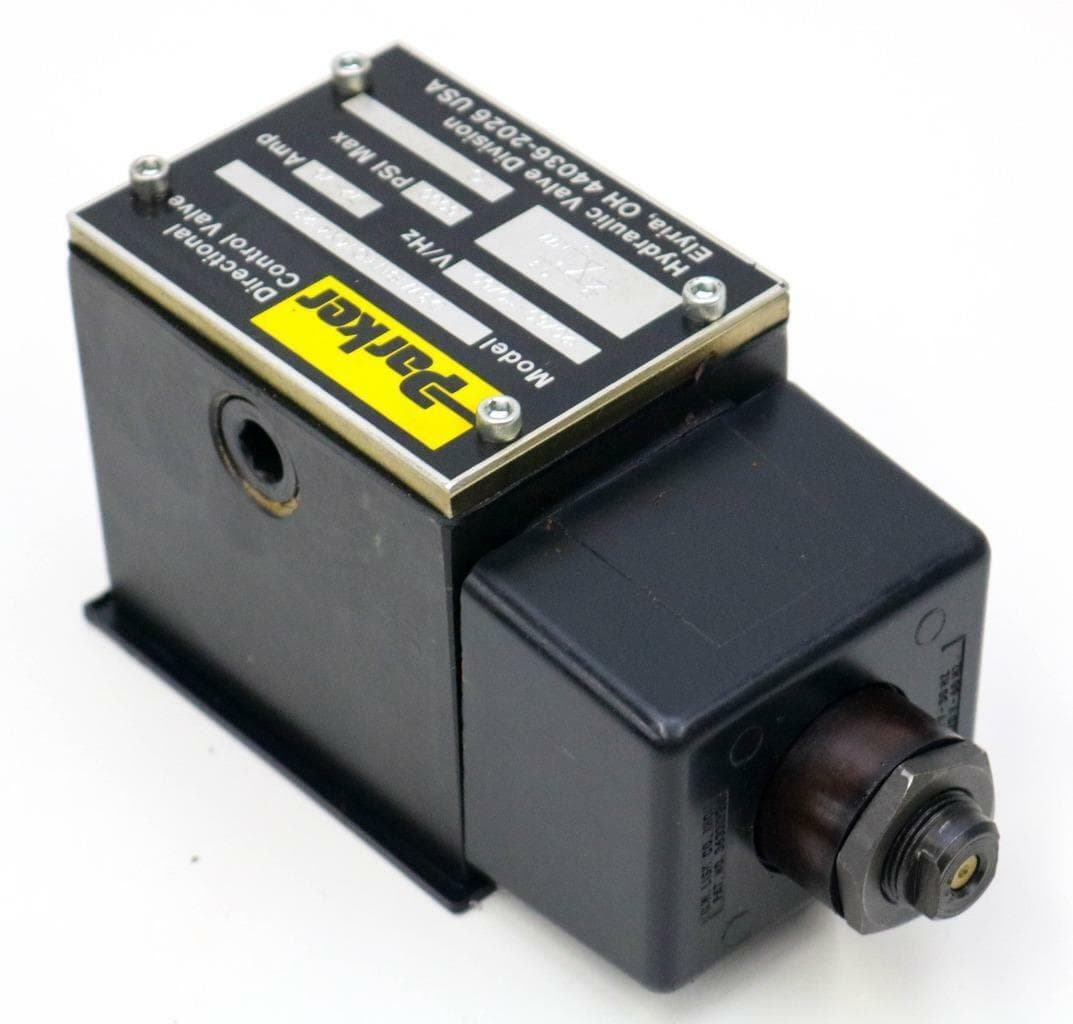 Parker D3W1BNYC14X4123 Directional Control Valve 5000 PSIMax, 120/60Hz-110/50Hz
