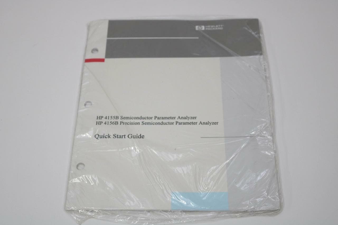 Hewlett Packard HP 4155B 4156B Lot of 3 Analyzer Manuals