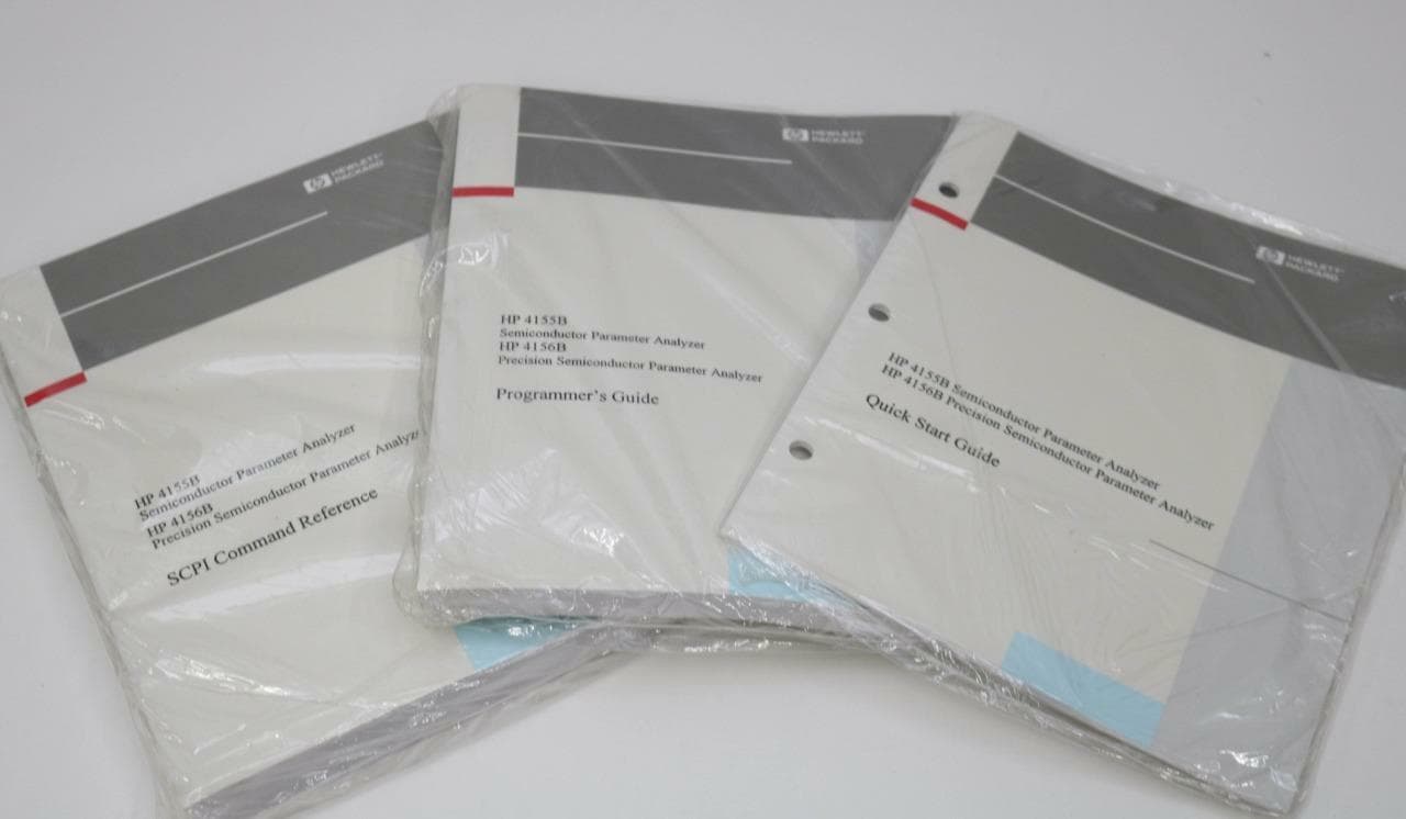 Hewlett Packard HP 4155B 4156B Lot of 3 Analyzer Manuals