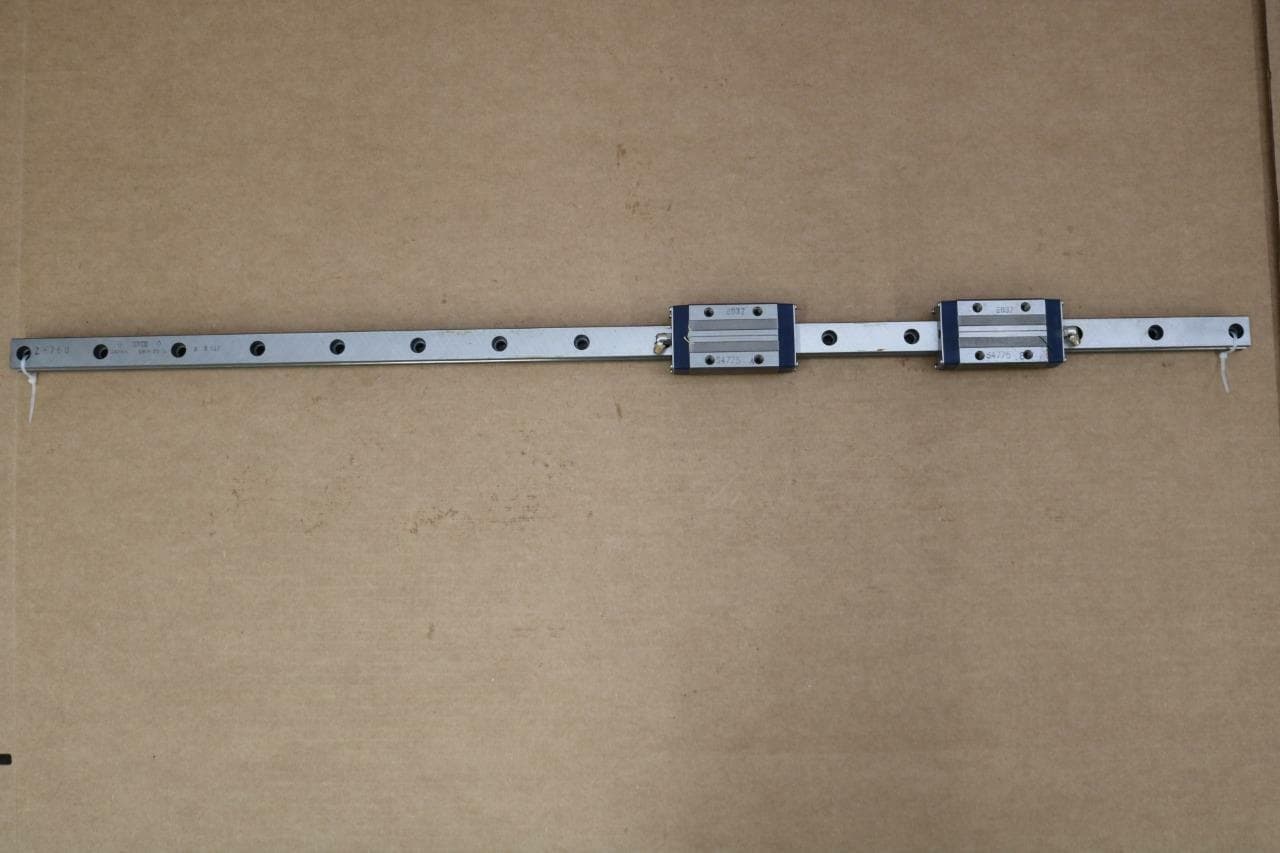 IKO LWHS 25 SL Linear Motion Slide w/2 Slide Blocks and 36.25" Guide Rail