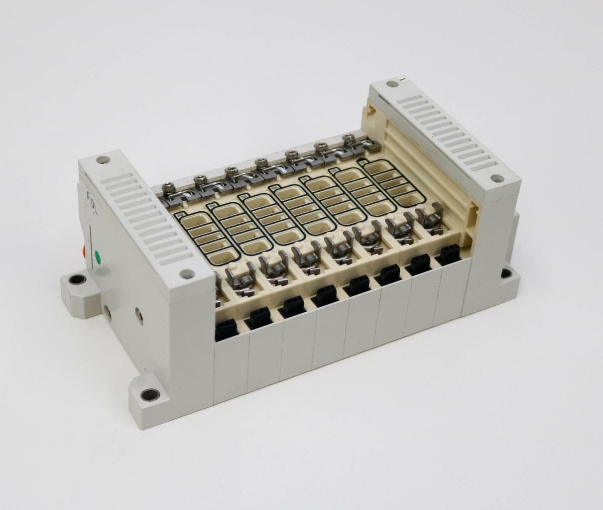 SMC EXH Pneumatic Valve Bank Manifold 8 Port