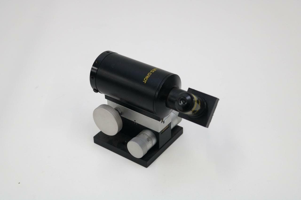 Melles Griot Lot of 2 Fine Focus Microscope Bodies, w/10x Objectives