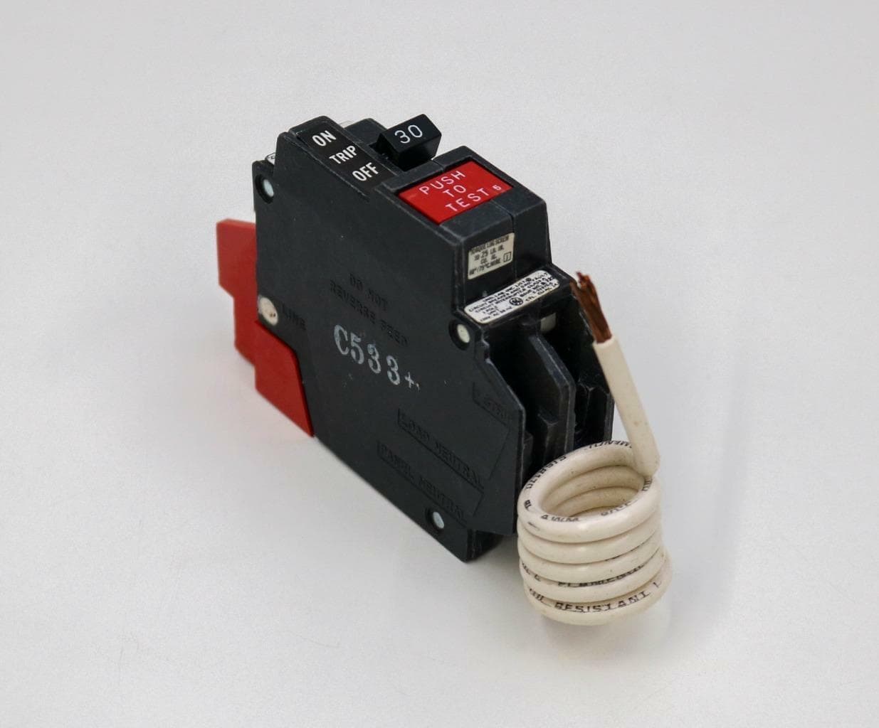 GE THQC1130GF 30 Amp 1 Pole Circuit Breaker