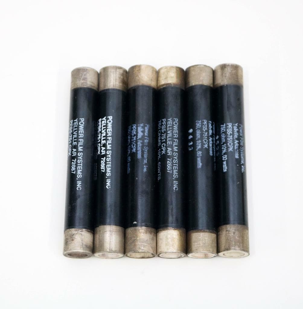 Power Film Systems Inc PFS5-751 CPK Lot of 6 750 OMS 10% 60WTS Resistors