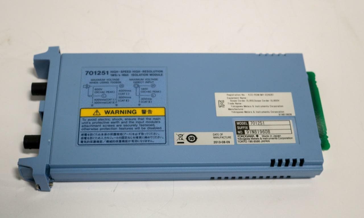 Yokagowa 701251 High-Speed High-Resolution 1MS/s 16bit Isolation Module