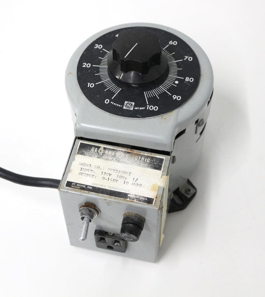 General Electric 9T92A0087 120V, 60Hz, 0-140V, 10 AMPS, Variable Transformer