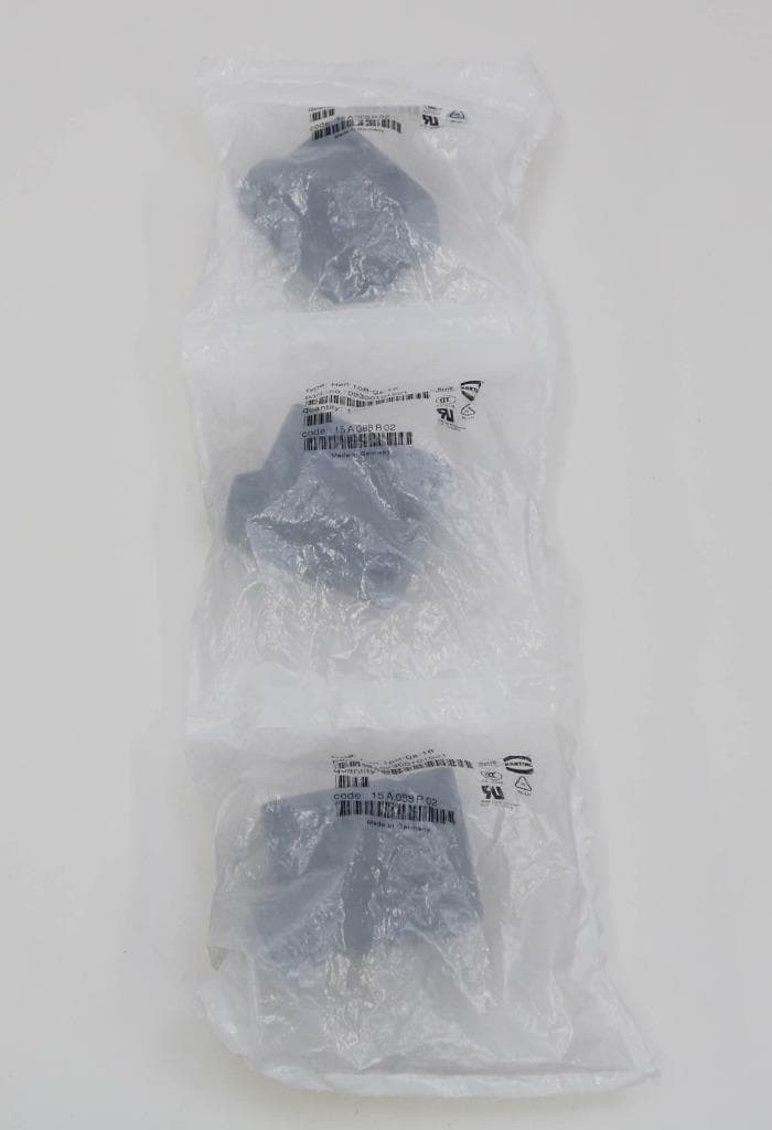 Harting 09300101521 Lot of 3 Side Entry Hood Type: HAN 10B-gs-16