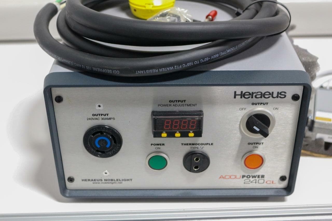 Noblelight Heraeus 80133996 Emitter Fixtures, Power Supply and Optical Pyrometer